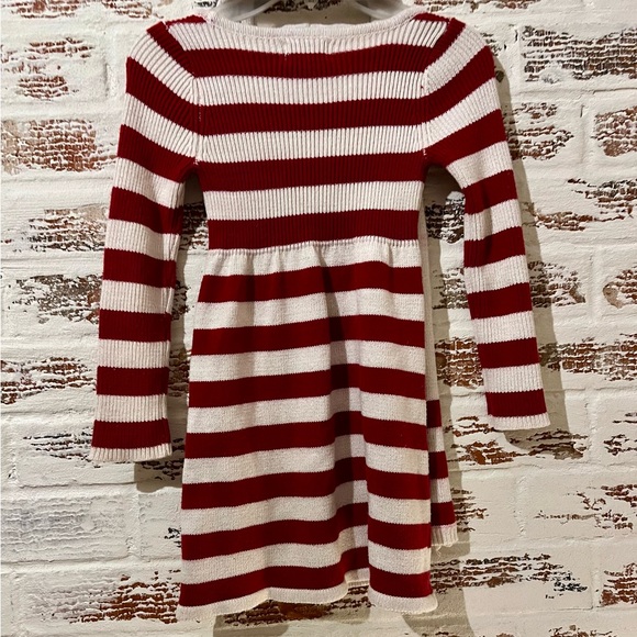 Heirlooms By Polly Flinders Girls Striped Christmas Dress & Scarf Size M 5/6 - Picture 8 of 12